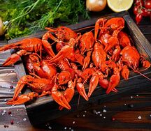 Вареные раки L