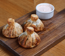 Жареные хинкали с мясом