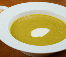 Кабачковый суп с мацони