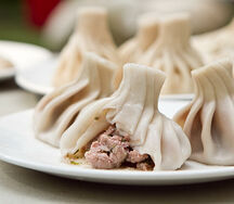 Хинкали с говядиной и свининой