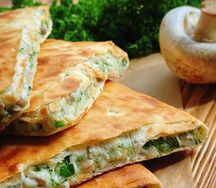 Пирог с картошкой и грибами