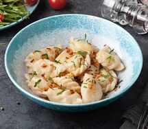 Вареники с картошкой и жареным луком