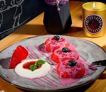 Малиновые сырники