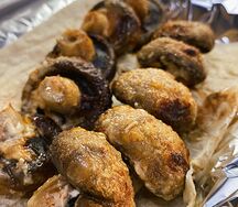 Грибы на углях