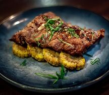 Рёбра свиные с кукурузой