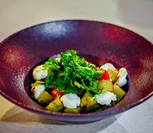 Хрустящий баклажан с творожным сыром