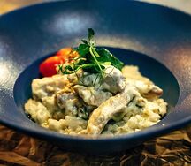 Бедро куриное с ризотто