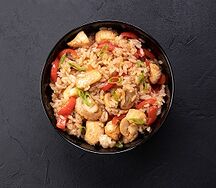 Тяхан с курицей