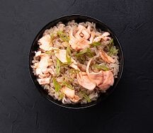 Тяхан с лососем