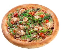 Пицца с креветками