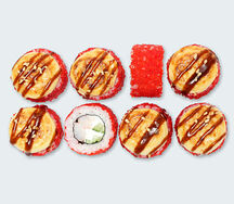 Запеченный сырный с креветкой