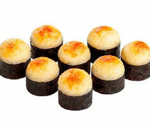 Роллы запеченный лососик терияки