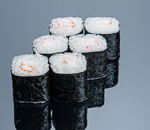 Мини-ролл с тигровый креветкой