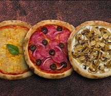 3 любые пиццы М