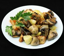 Картофель с грибами