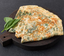 Кутаб с сыром и зеленью