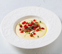 Каша кукурузная с паштетом