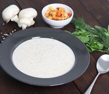 Суп-пюре с шампиньонами