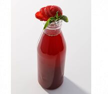 Домашний лимонад клубника-базилик