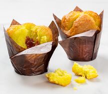 Маффин фисташковый с малиной