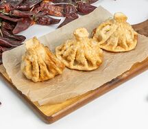 Хинкали с бараниной жареные