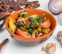 Оджахури с грибами