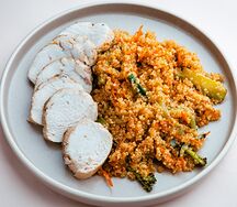Киноа с цыплёнком