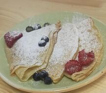 Блинчики с сахарной пудрой