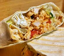 Шаурма на углях с курицей