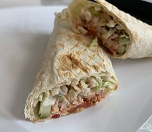 Шаурма с курицей на углях