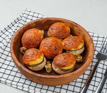 Грибы с сыром на кеци