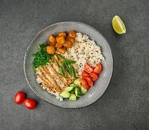 Поке с баклажанами 