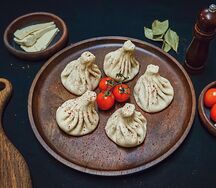 Хинкали с говядиной и свининой