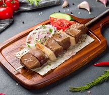 Шашлык из печени