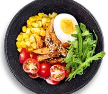 Поке Боул с цыпленком Терияки