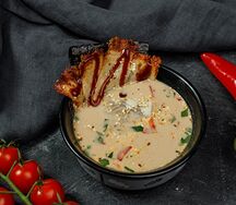 Сливочный суп с угрём