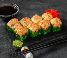 Запечённый с креветкой