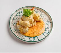 Креветки темпура с соусом бенг-бенг