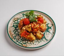 Хрустящие баклажаны в кисло-сладком соусе