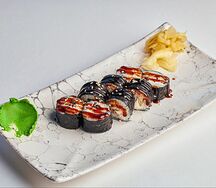 Рол хосомаки с угрем и сыром