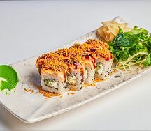 Запеченный ролл лосось