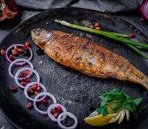 Форель на углях