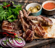 Шашлык из каре ягненка