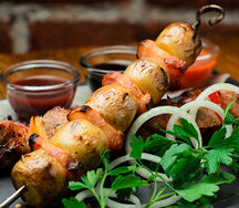 Картофель с салом