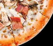 Бекон и грибы (28 см)