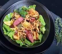 Теплый салат Ньокки