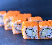 Холодный ролл Калифорния с креветкой