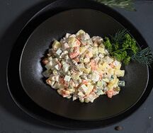 Оливье с куриной грудкой