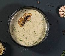 Грибной крем-суп с гренками