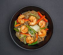 Фунчоза с креветками